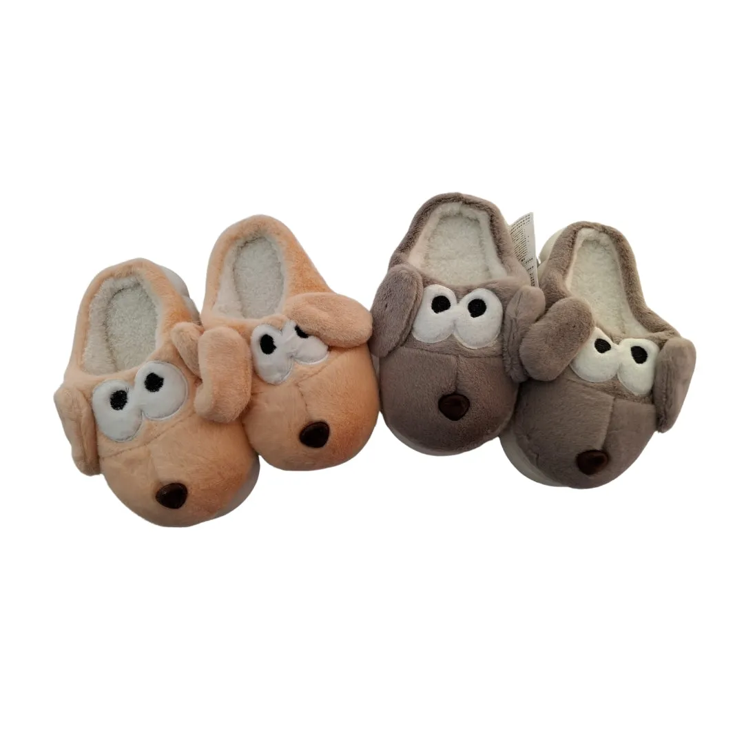 Puppy Plush Slipper (Size: 24-29 - Assorted)