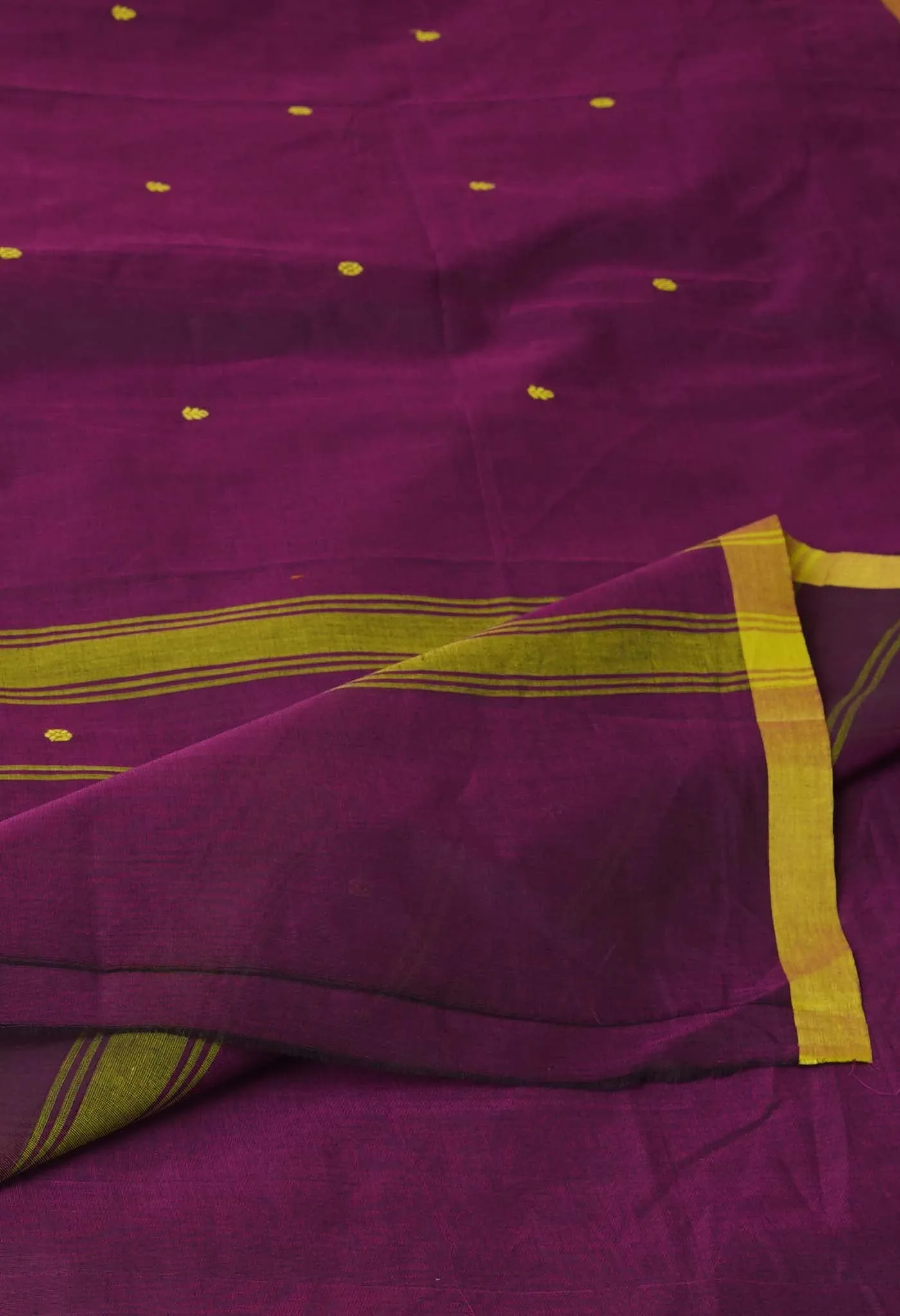 Purple Pure Pavani Handcrafted Kanchi Cotton Saree-UNM76827
