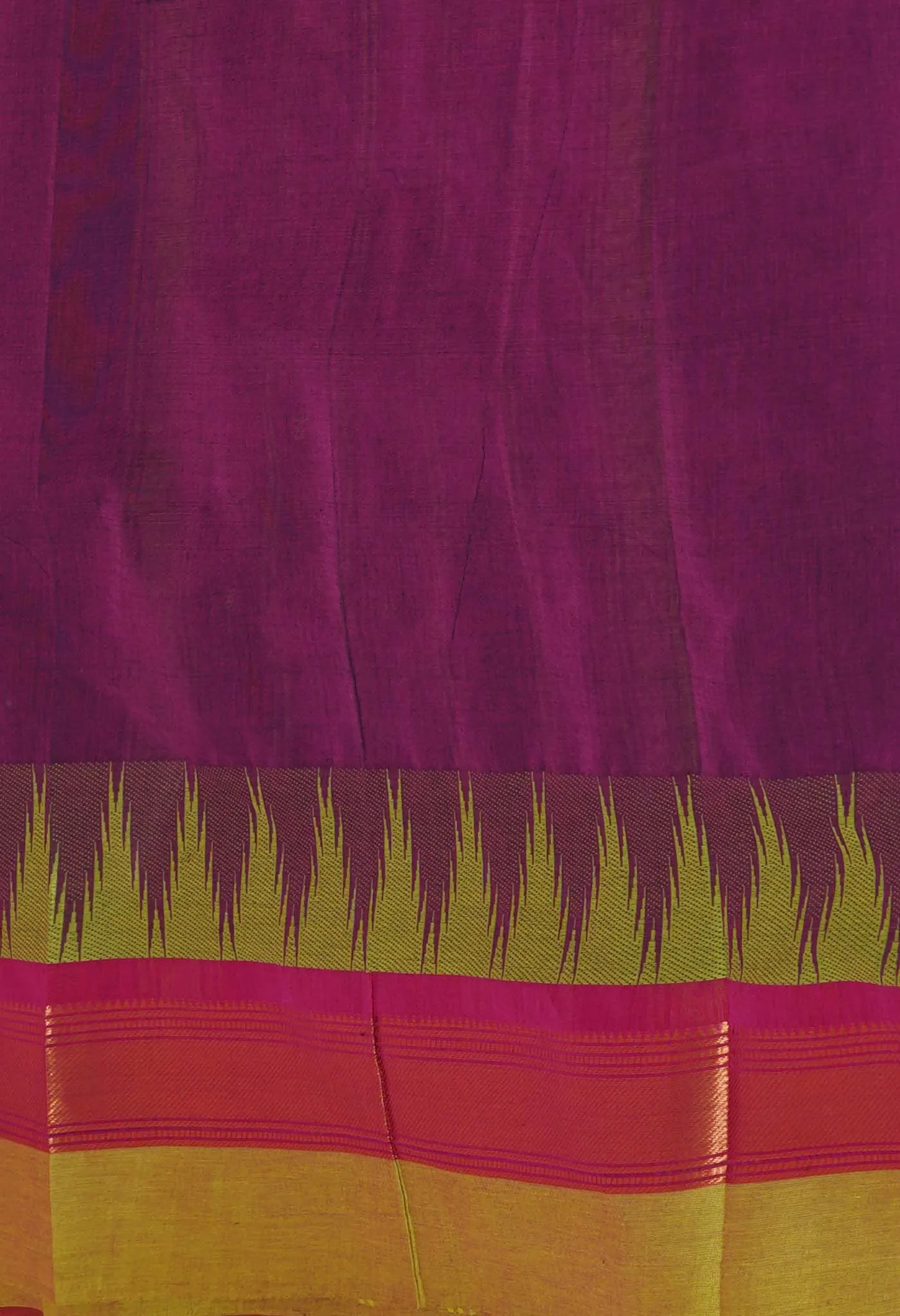 Purple Pure Pavani Handcrafted Kanchi Cotton Saree-UNM76827