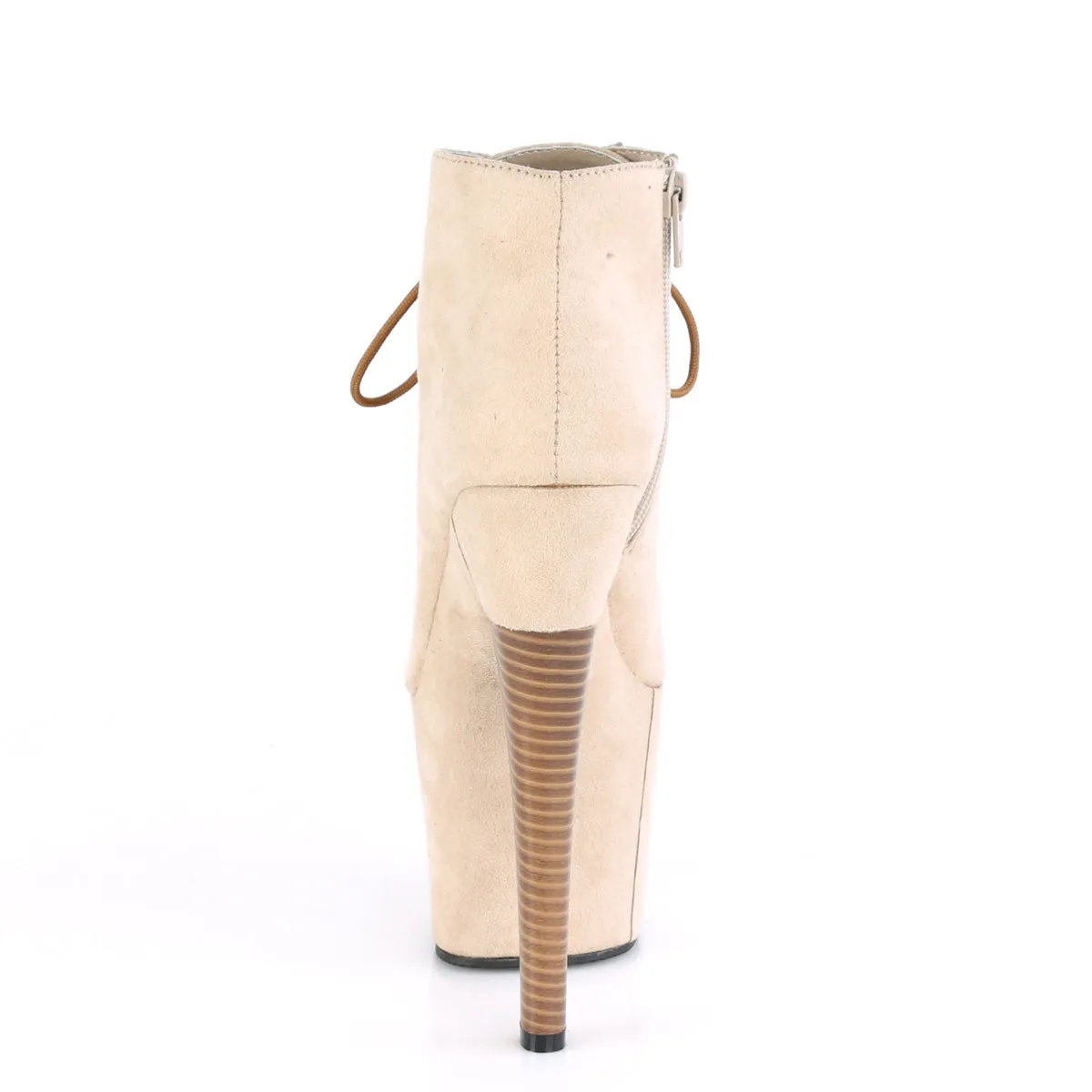 RADIANT-1005  Beige Faux Suede/Beige Faux Suede