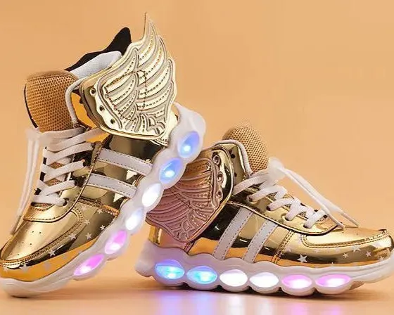 Rechargeable Wings Glitter Sneakers