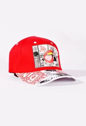 Red & White Sound Effecet Hat Fitted small/med