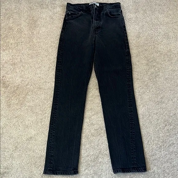 Reformation Pacific Julia High Skinny Jeans in Wash Black Size 26
