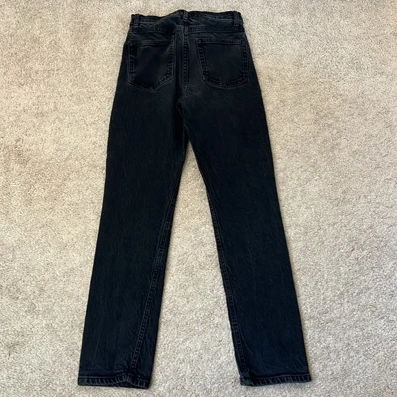 Reformation Pacific Julia High Skinny Jeans in Wash Black Size 26