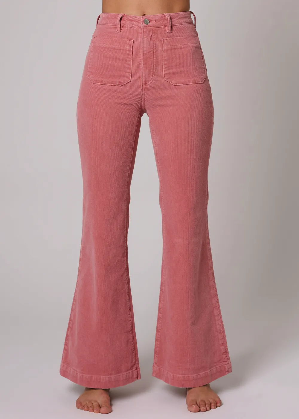 Rose Corduroy Sailor Eastcoast Flares <br><I>almost gone! </I>