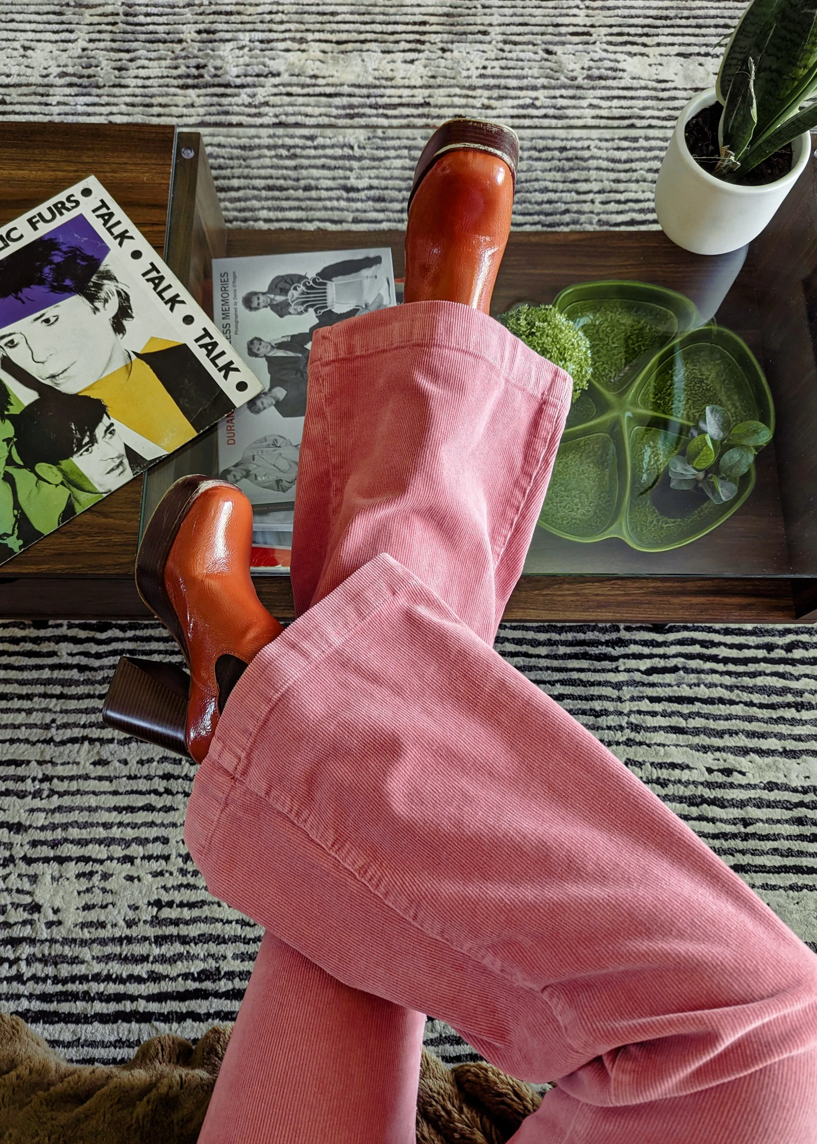 Rose Corduroy Sailor Eastcoast Flares <br><I>almost gone! </I>