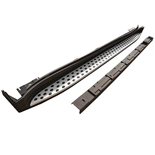 Running Board Compatible With 2007-2013 Mercedes Benz X164 GL-class, Factory Style Aluminum Black & Silver Side Step Bars Extensions by IKON MOTORSPORTS, 2008 2009 2010 2011