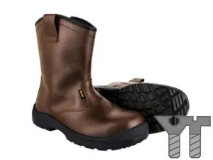 SAFETY SHOES <NITTI> [23281C] (BROWN COLOR)