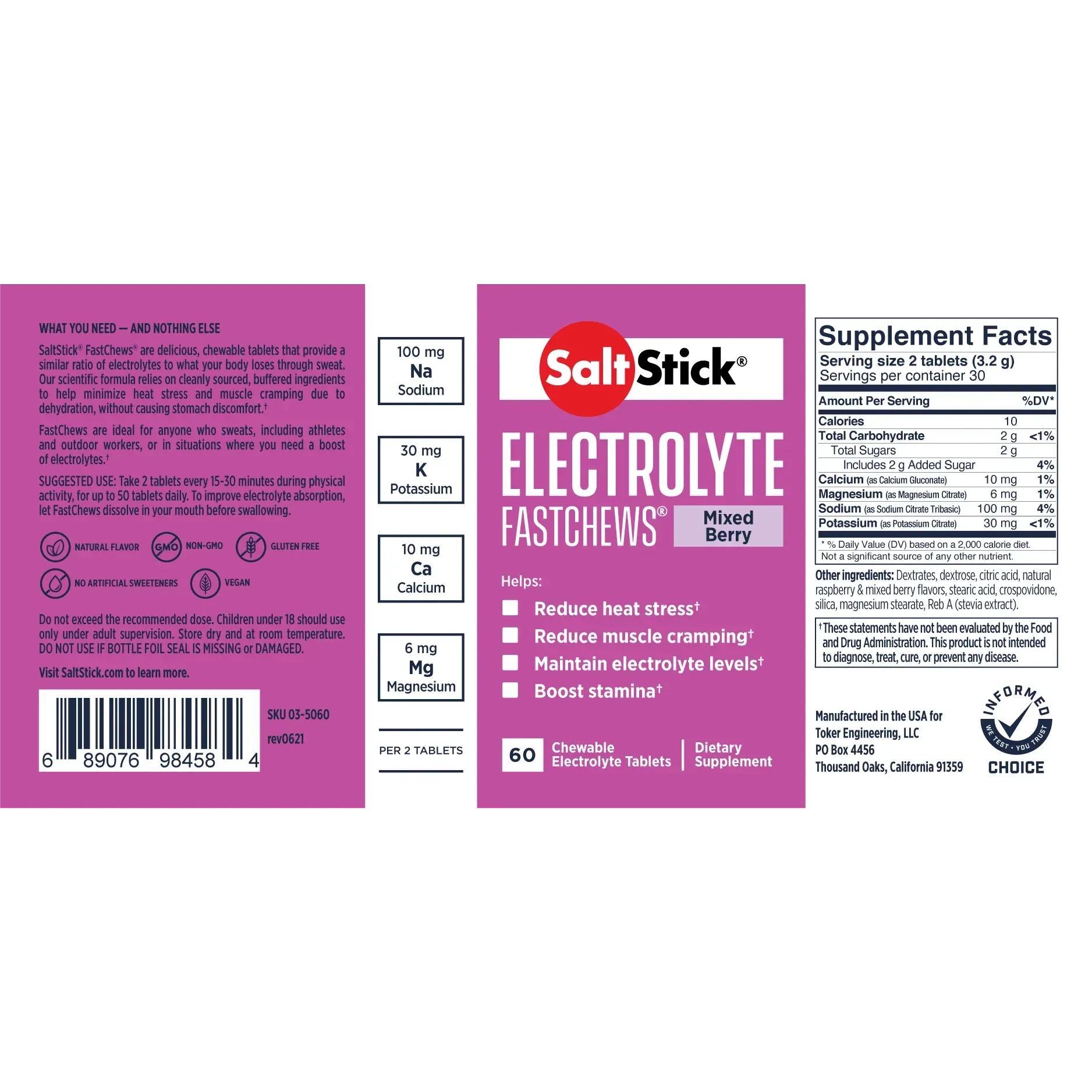 SALTSTICK FASTCHEWS - SINGLE PACK OF 10 CHEWS