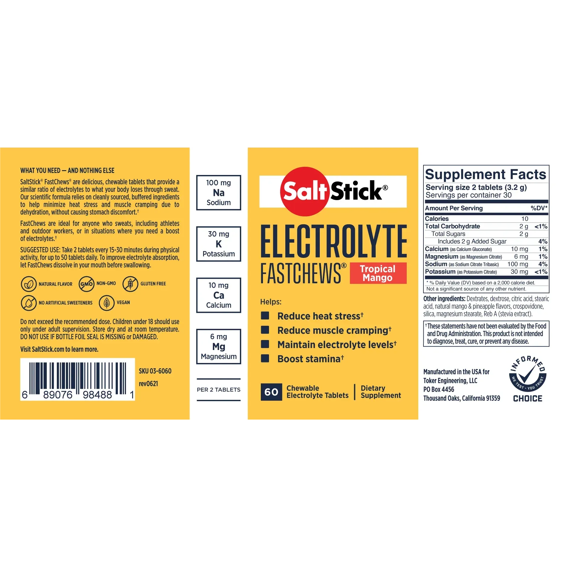 SALTSTICK FASTCHEWS - SINGLE PACK OF 10 CHEWS