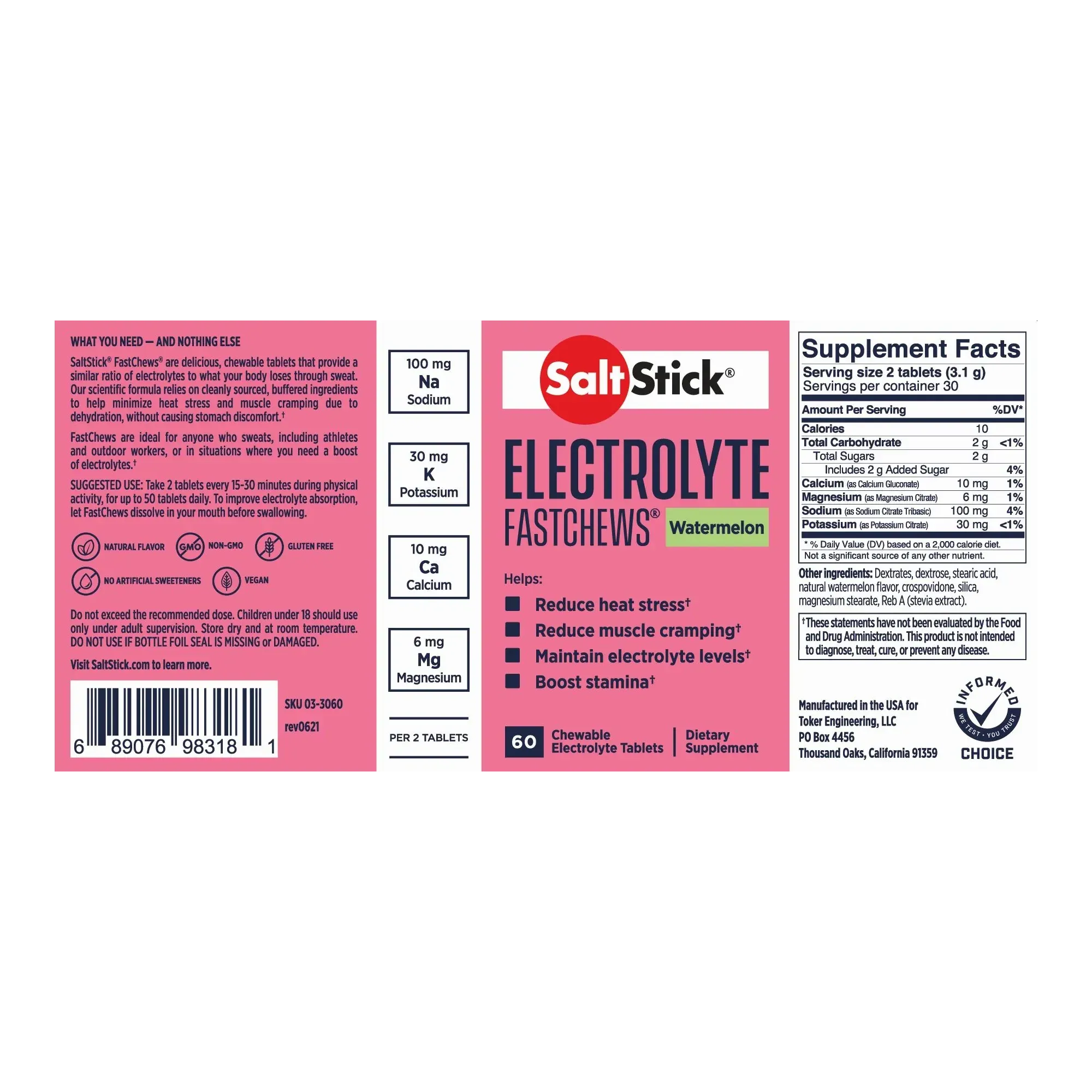 SALTSTICK FASTCHEWS - SINGLE PACK OF 10 CHEWS