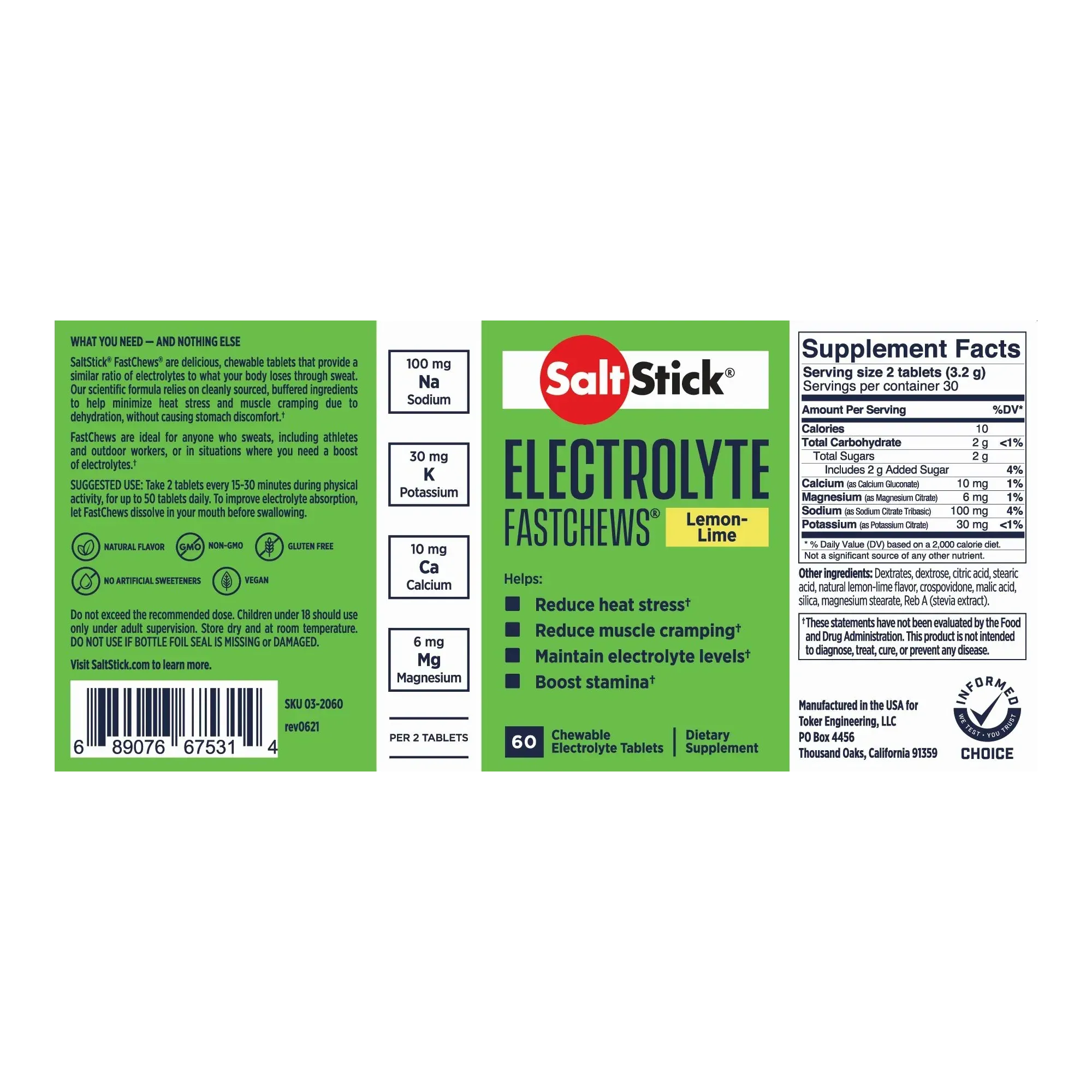 SALTSTICK FASTCHEWS - SINGLE PACK OF 10 CHEWS