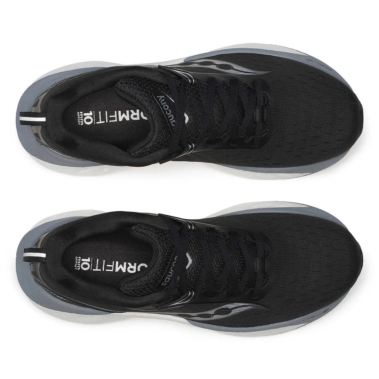 Saucony Triumph 22 Wide (Womens) - Black/White