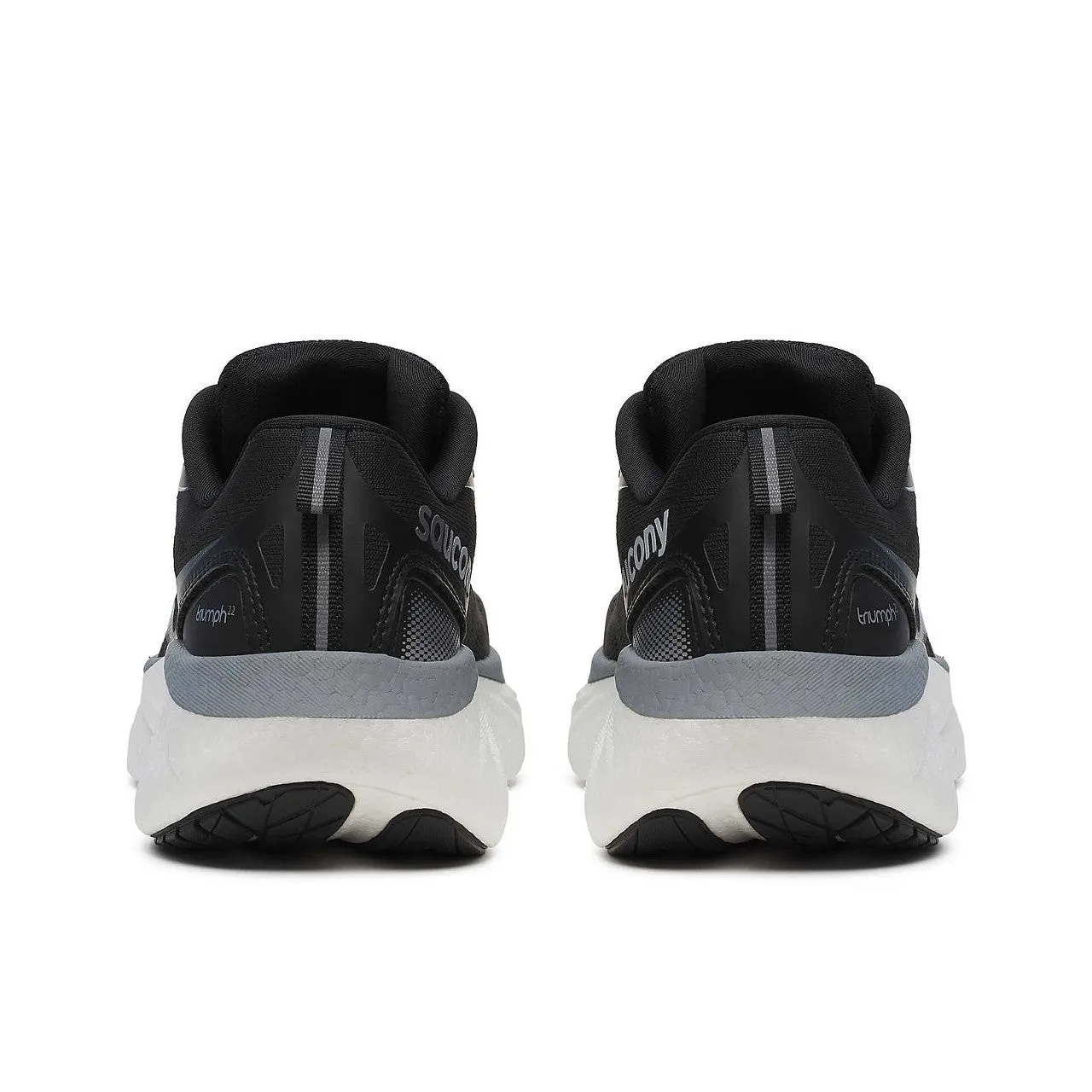 Saucony Triumph 22 Wide (Womens) - Black/White