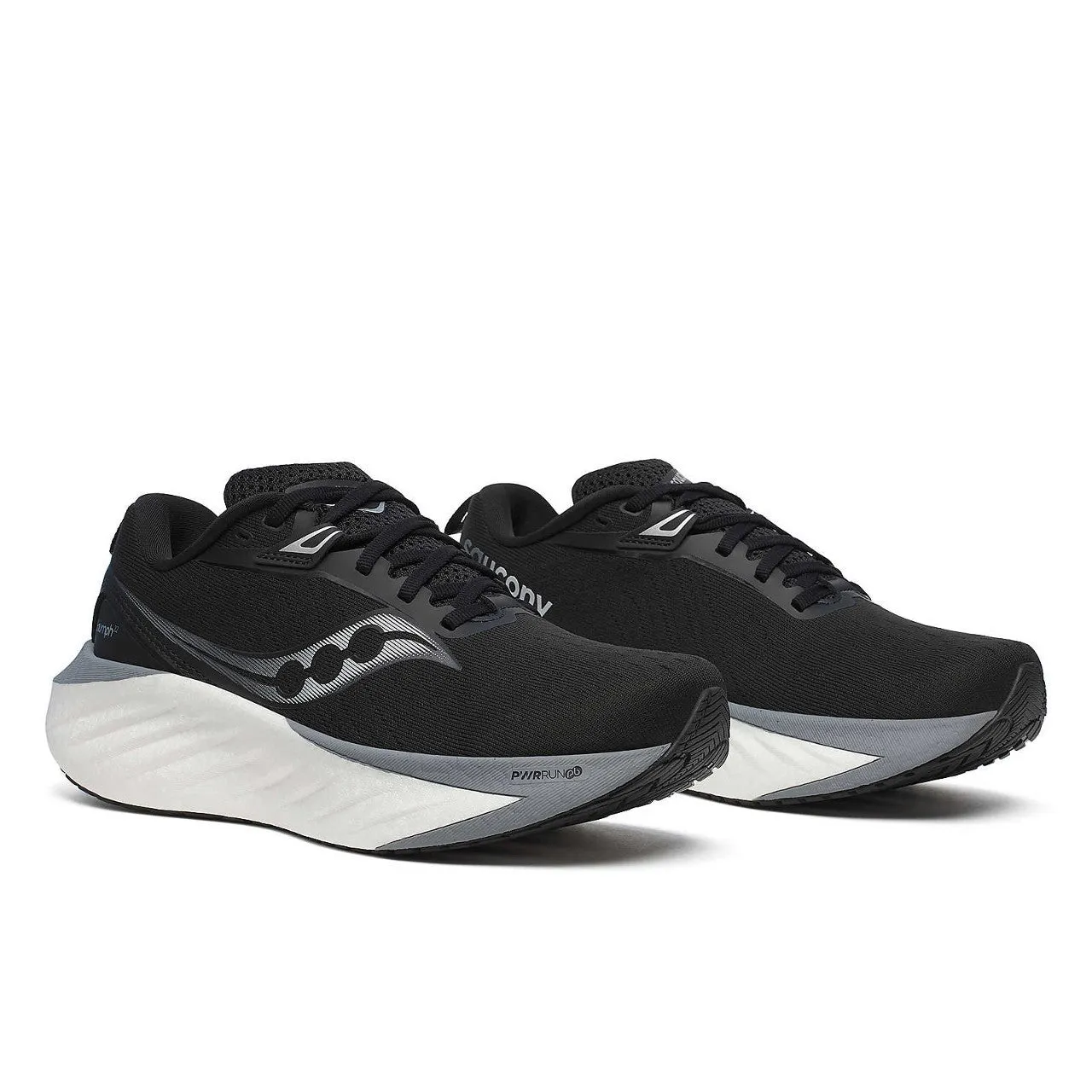Saucony Triumph 22 Wide (Womens) - Black/White