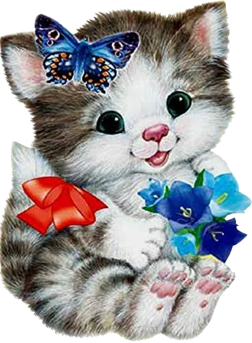 Set of 3 Kittens Transparent Background | Digital Download Wall Art Print and Frame Custom Cards, TShirt Art, Coffee Cup, Quote Design, Etc
