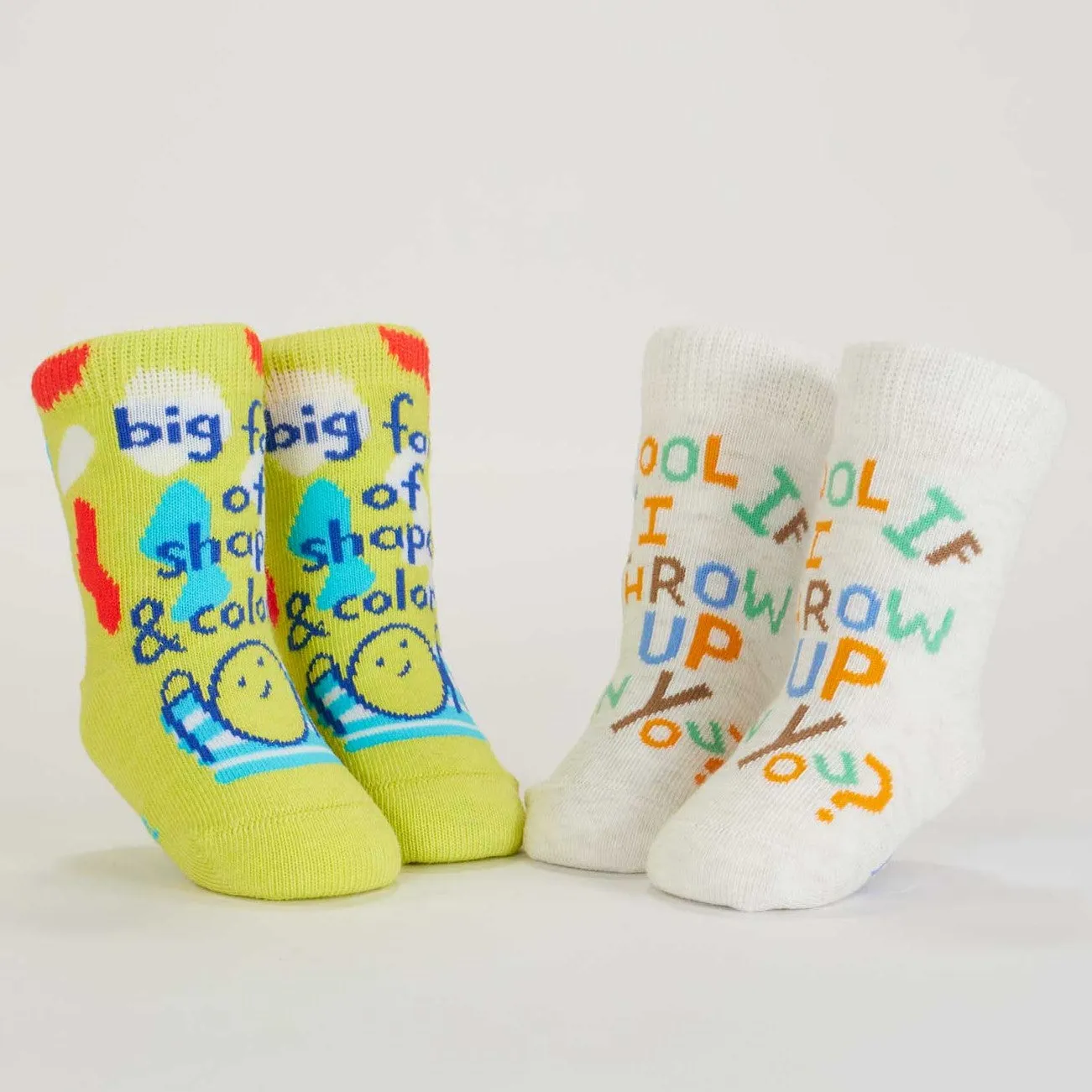 Shapes Colors Throw Up Baby Socks