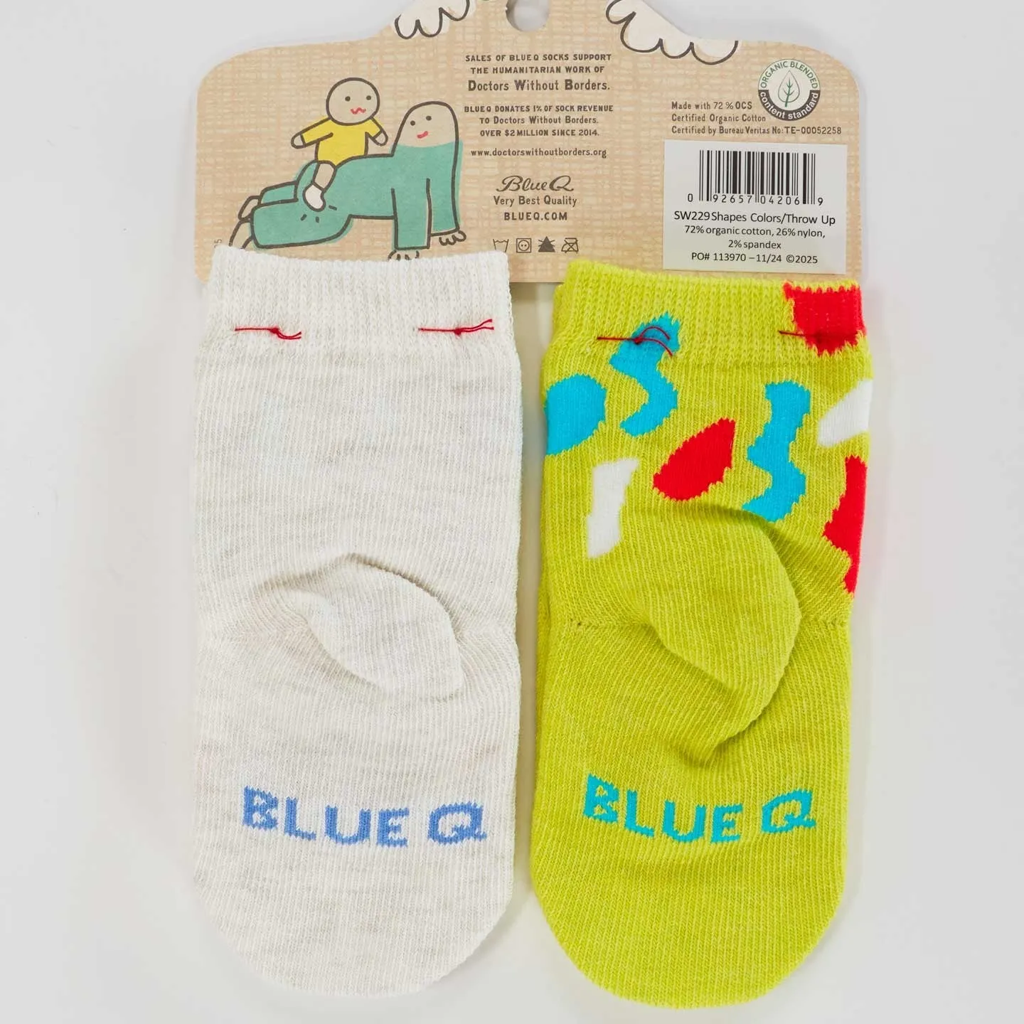 Shapes Colors Throw Up Baby Socks