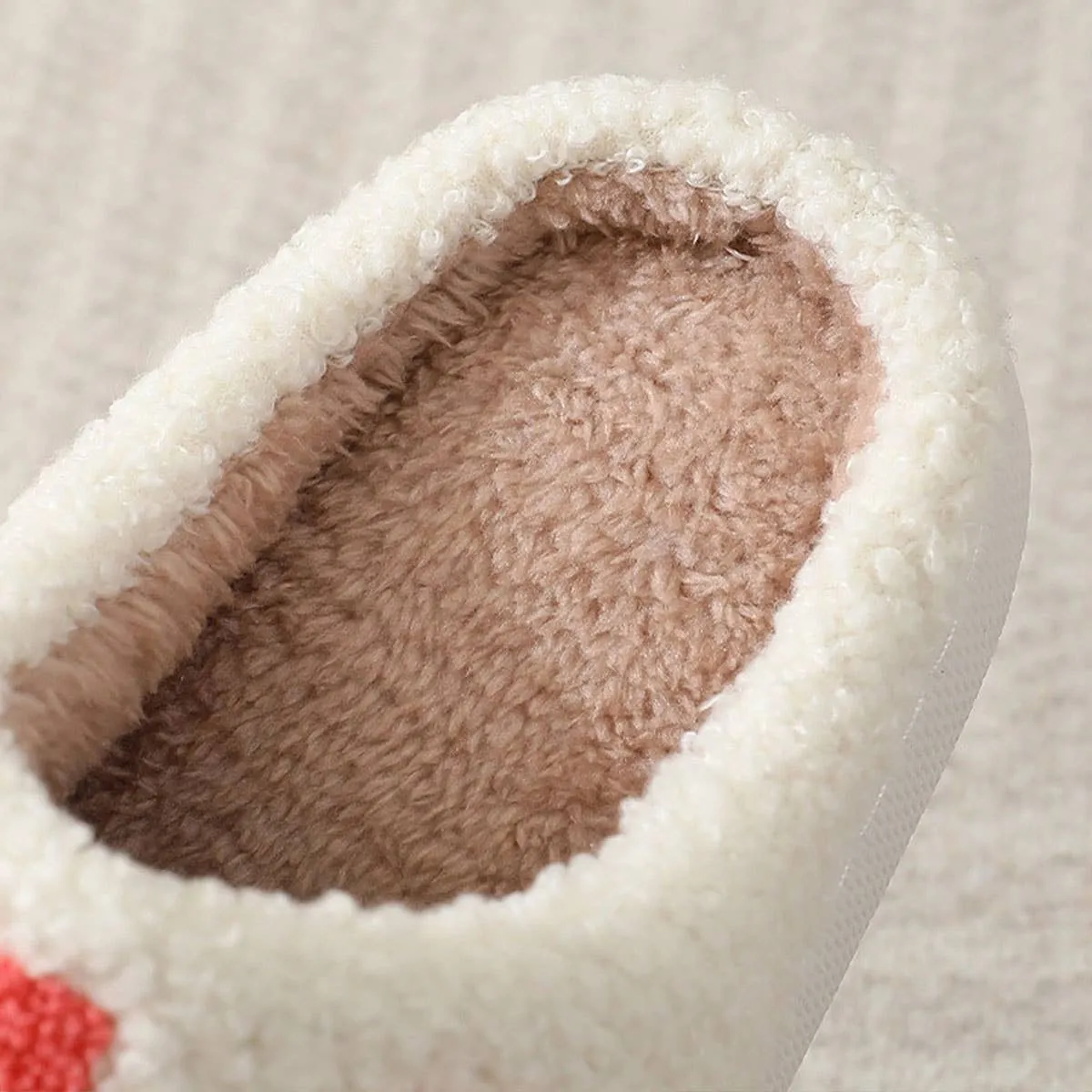 SIMPLE CHECKERED WARM COTTON SLIPPERS SCWC1