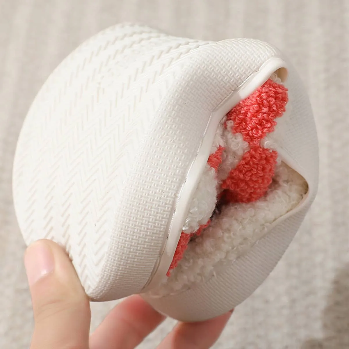 SIMPLE CHECKERED WARM COTTON SLIPPERS SCWC1