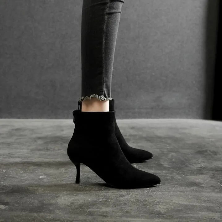 Small Size Suede Boots For Women GS213