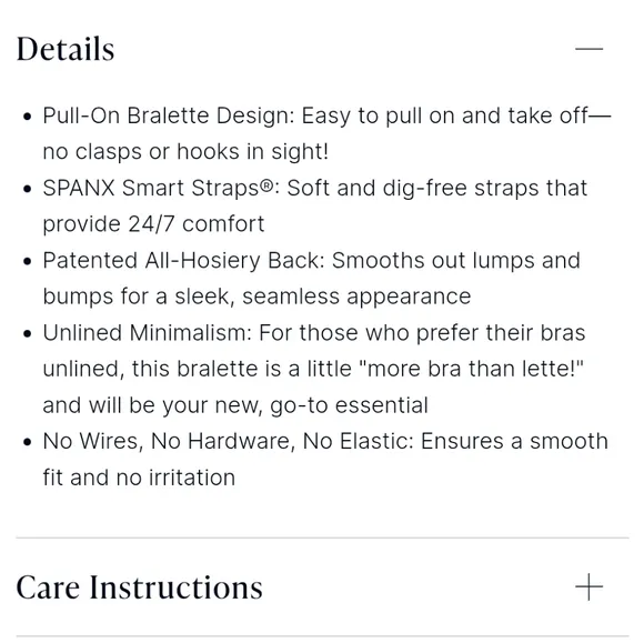 Spanx smooth Bra-llelujah Unlined Bralette