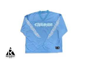 Sports Mesh Long Sleeve Warm Up Jersey “Blue”