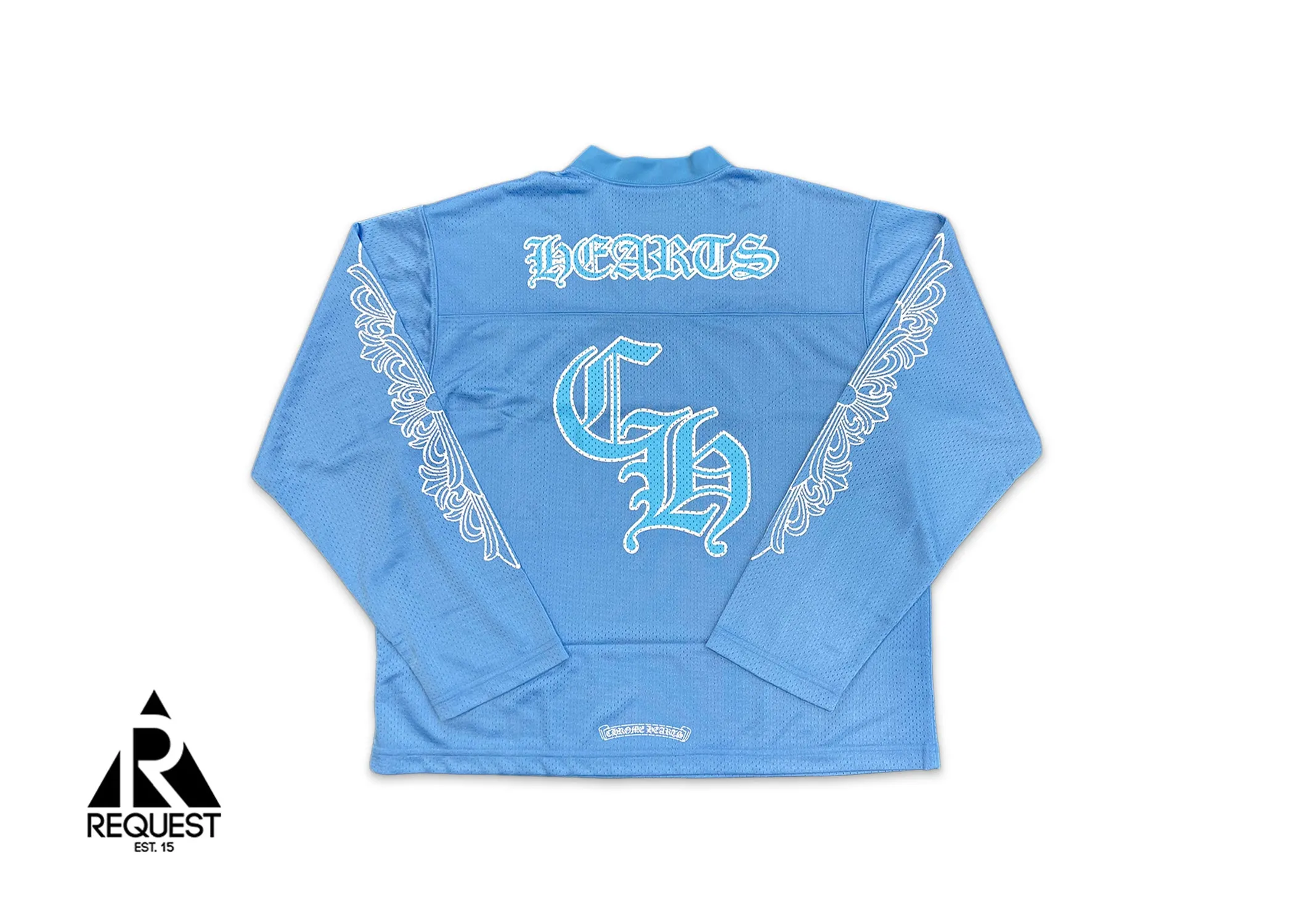 Sports Mesh Long Sleeve Warm Up Jersey “Blue”