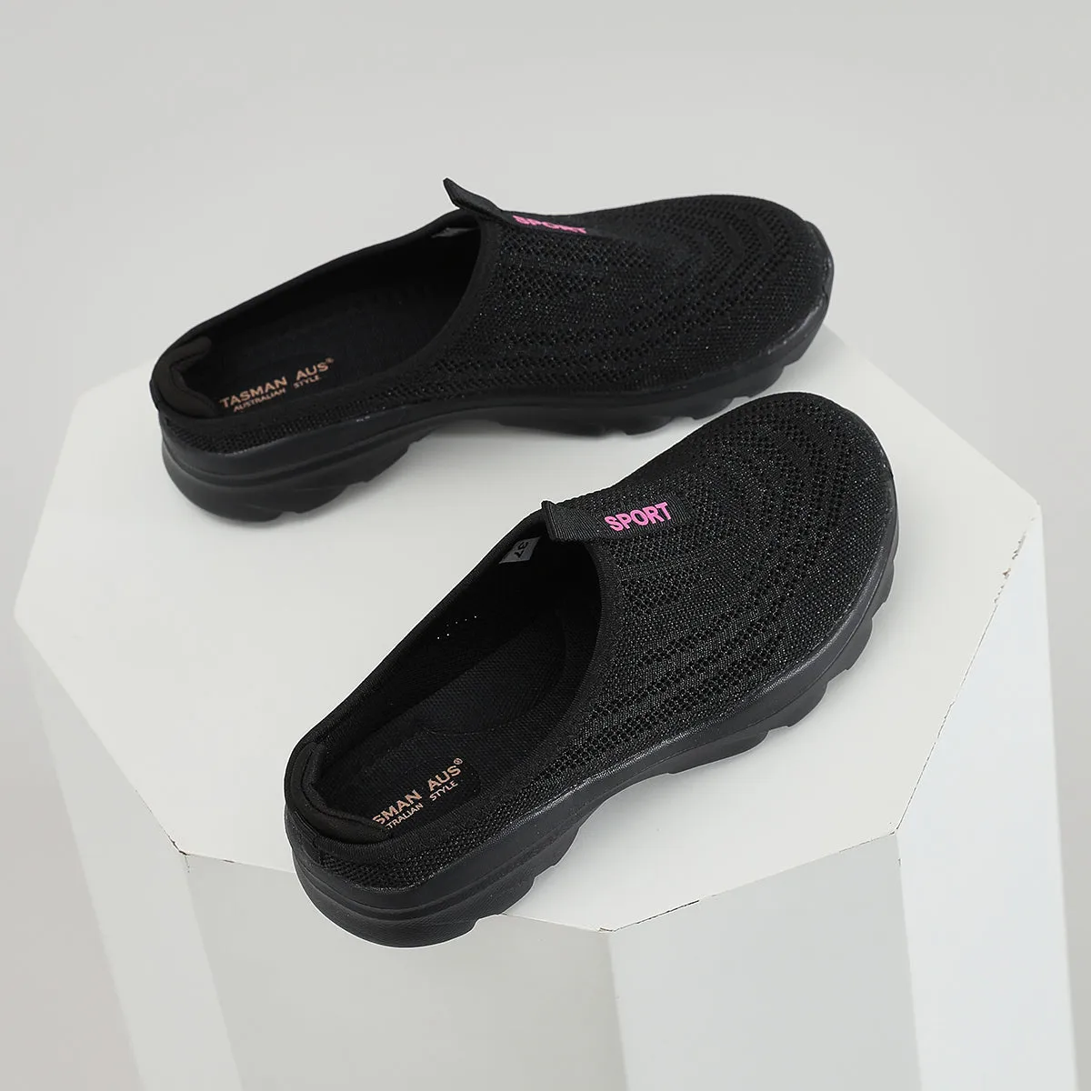 SPORTY MESH HALF-SANDALS 4559