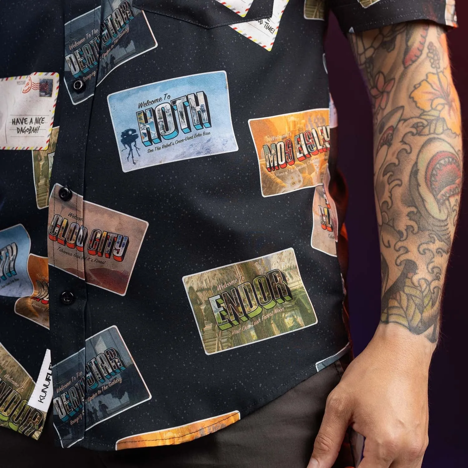 Star Wars™ "Greetings from Far, Far Away" – KUNUFLEX Short Sleeve Shirt