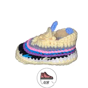 Stylish Knit Mumybuddy Sneakers For Infants - Yellow, Blue, Pink, Purple