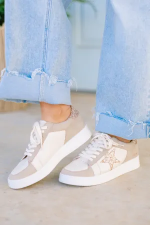 Take The Chance Sneakers, Gold