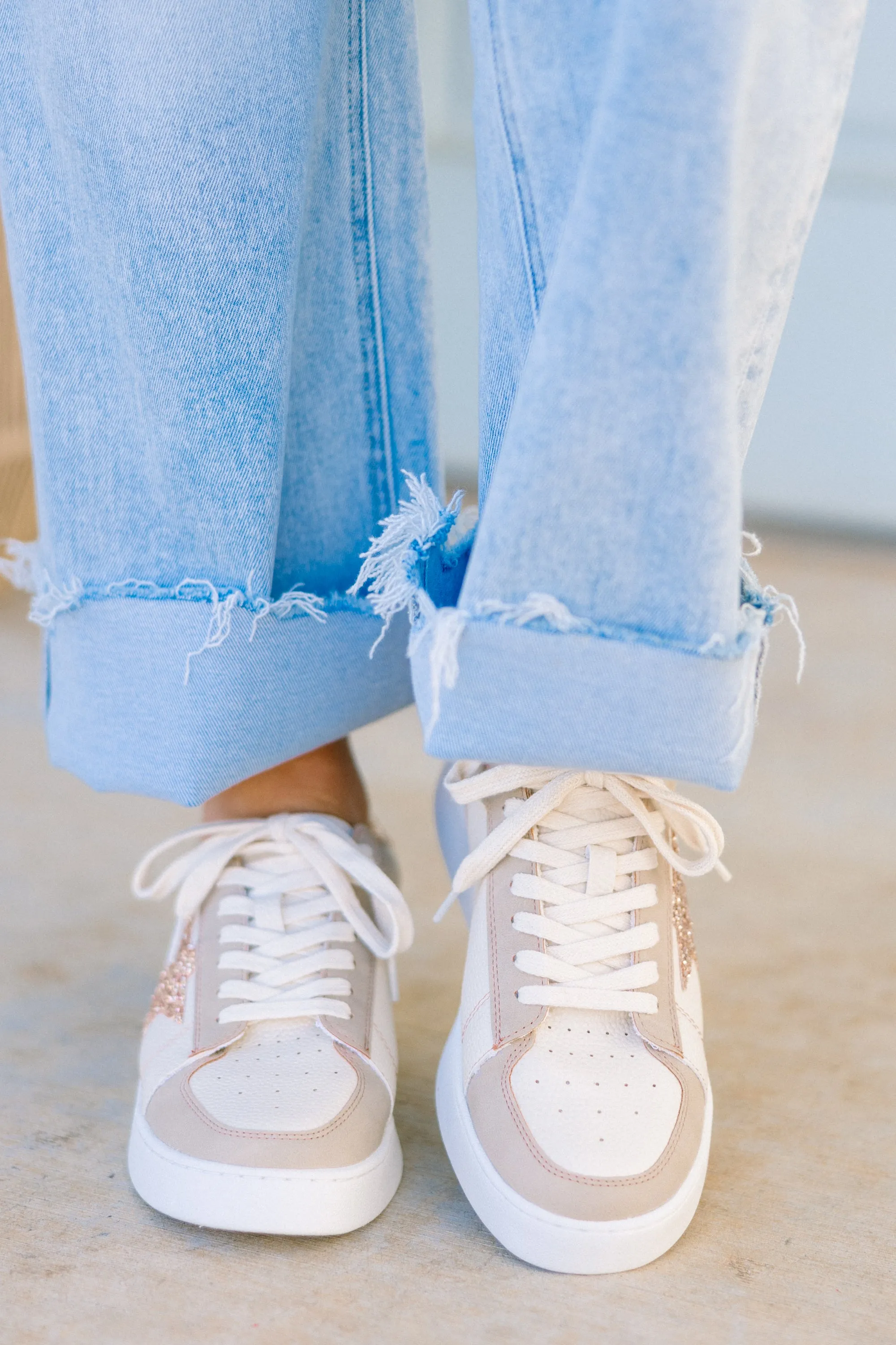 Take The Chance Sneakers, Gold