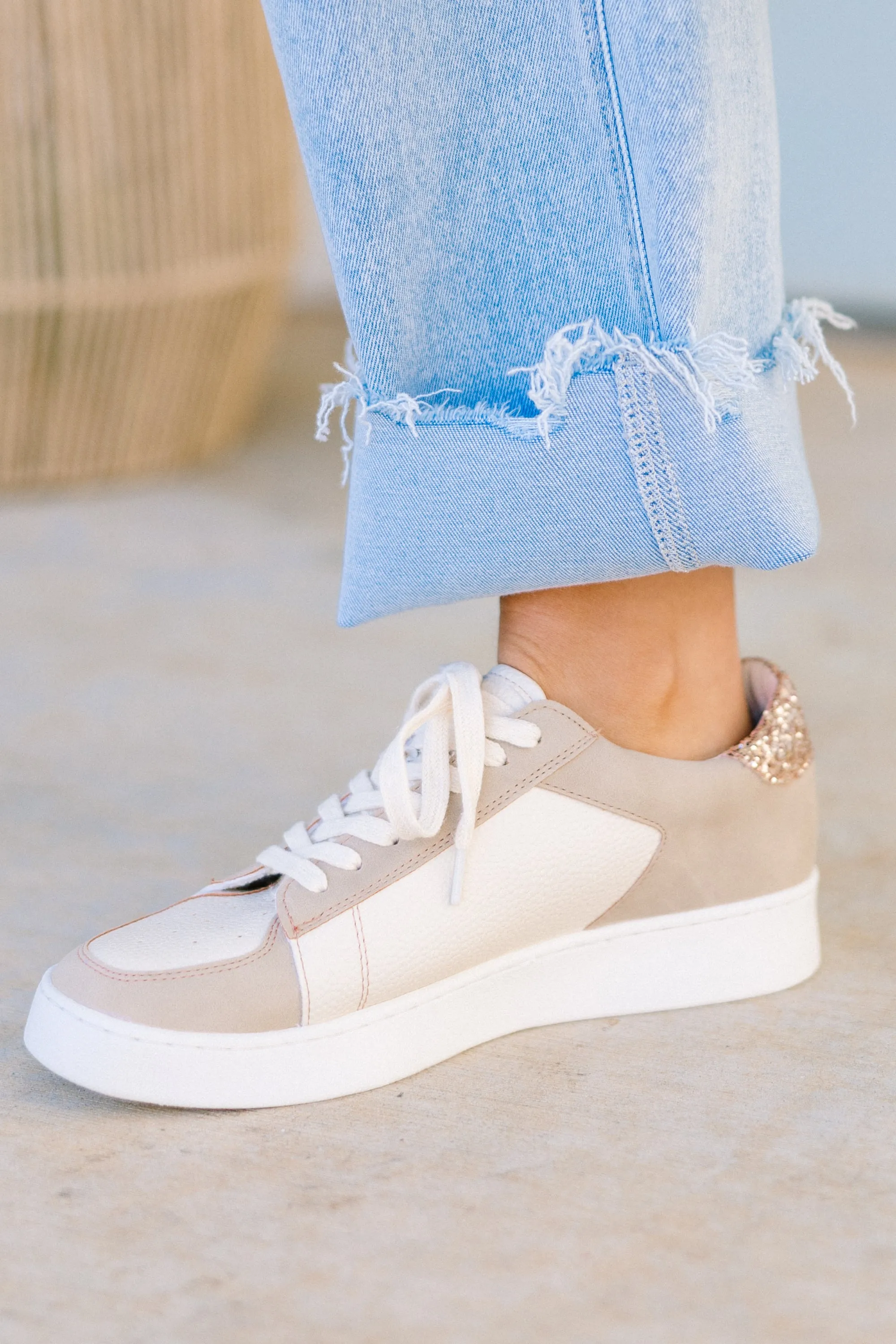 Take The Chance Sneakers, Gold