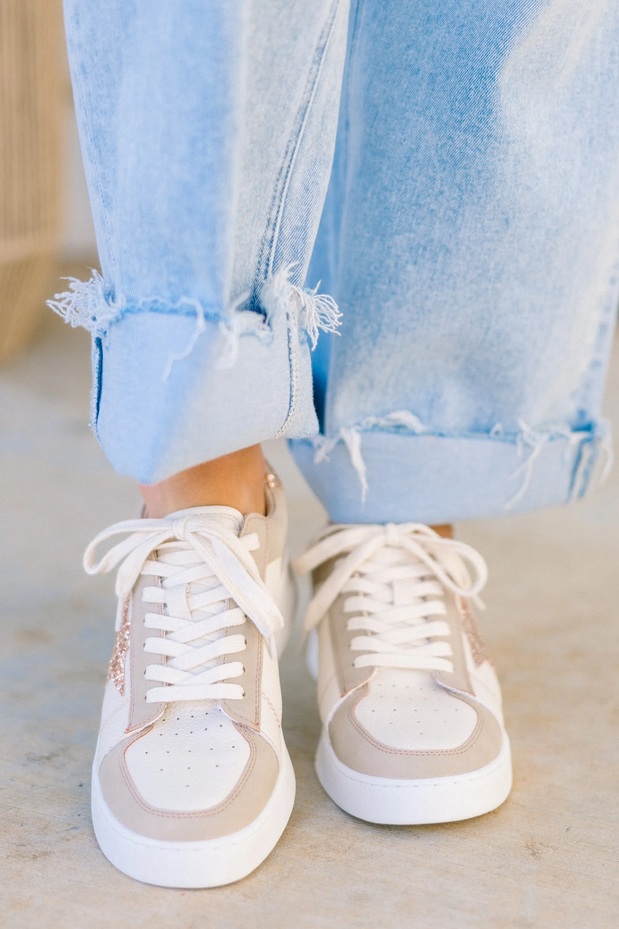 Take The Chance Sneakers, Gold