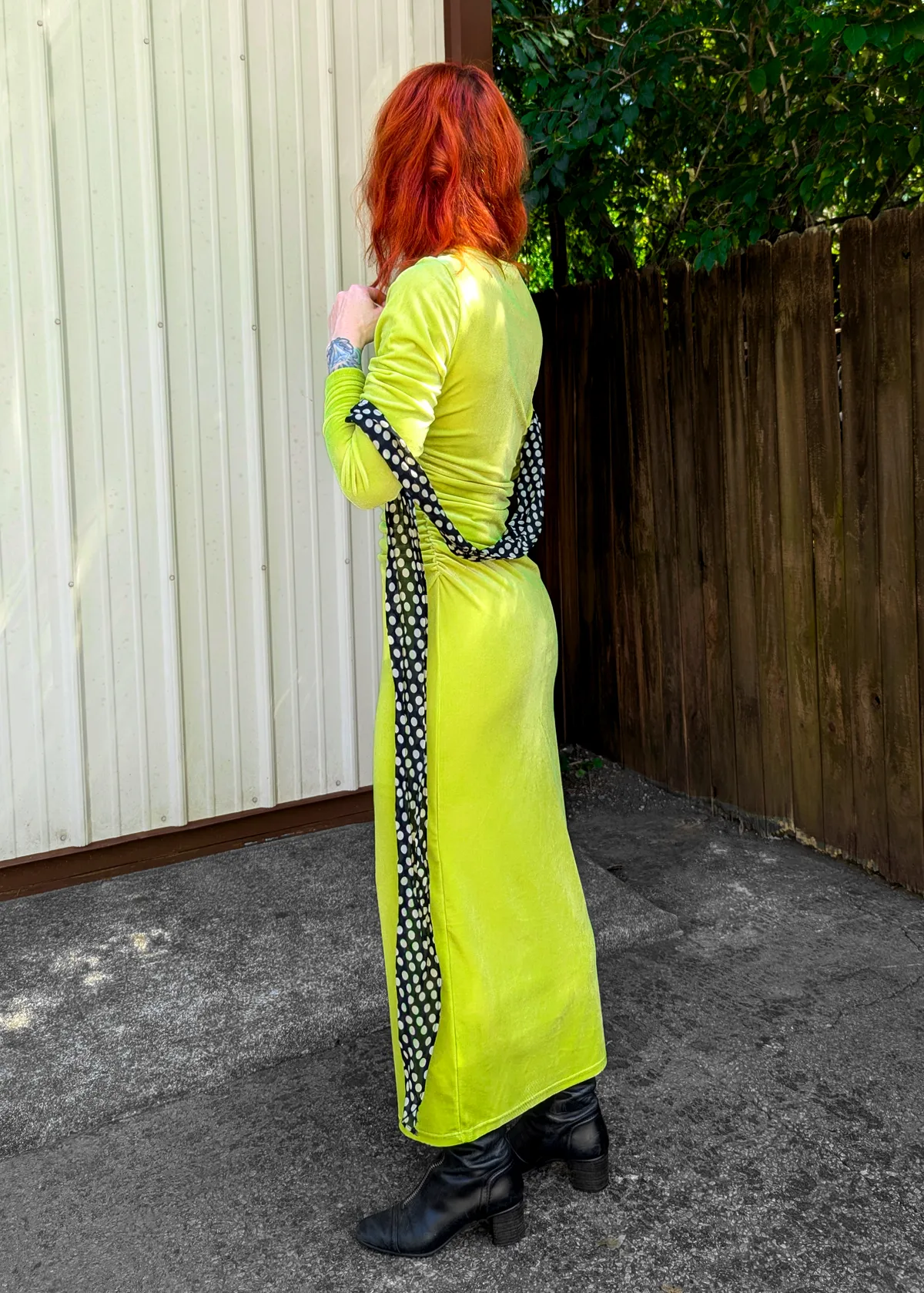 The Limelight Velvet Ruched Midi-Maxi Dress