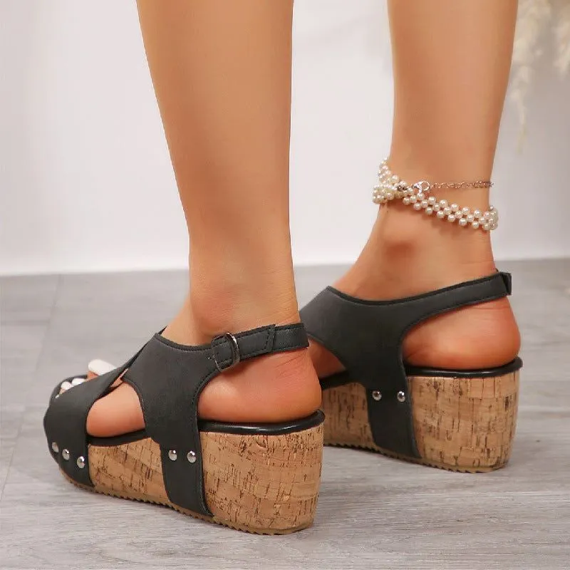 Thick Women's Wedge Sandal