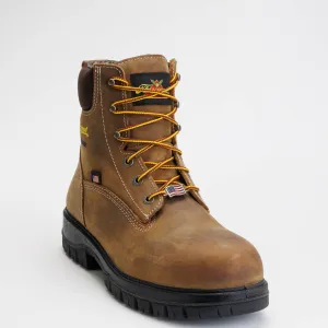 Thorogood Men's Genesis Series 6" Round Toe Waterproof Work Boot -Chestnut- 814-4149