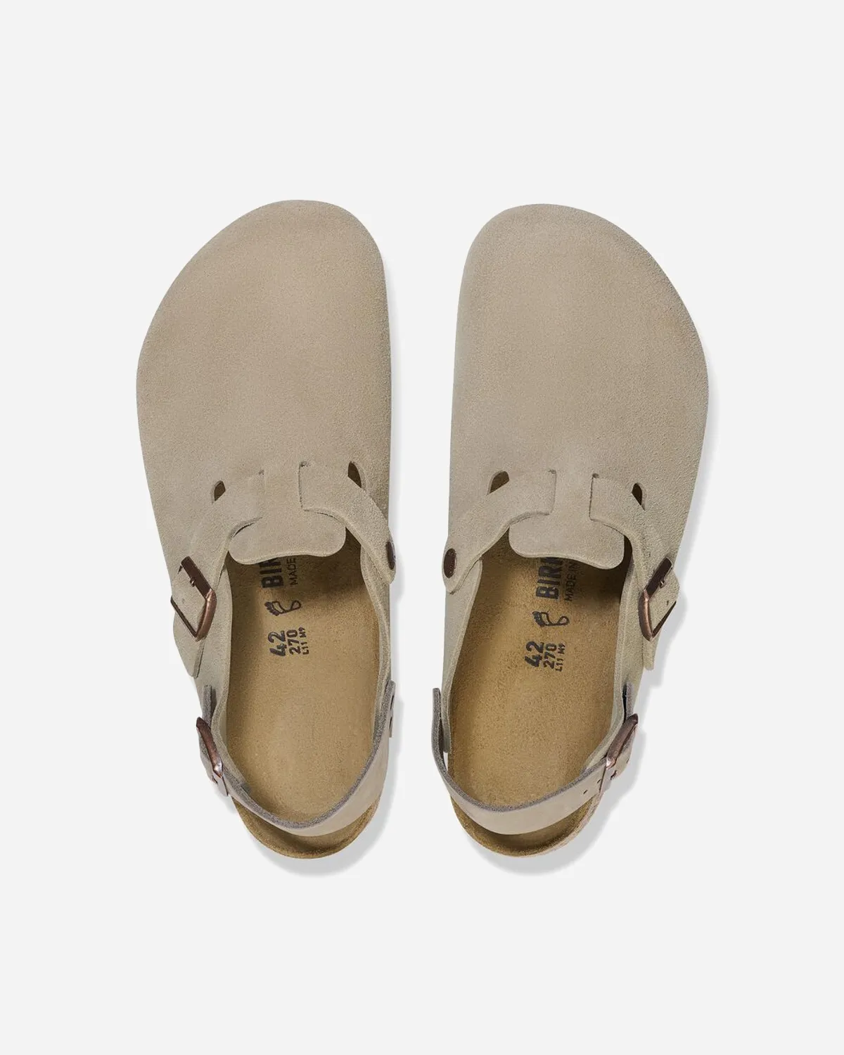 Tokio Suede Leather Narrow - Taupe