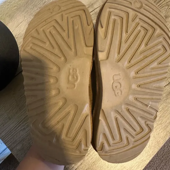 UGG Brown Slippers with Shearling Lining