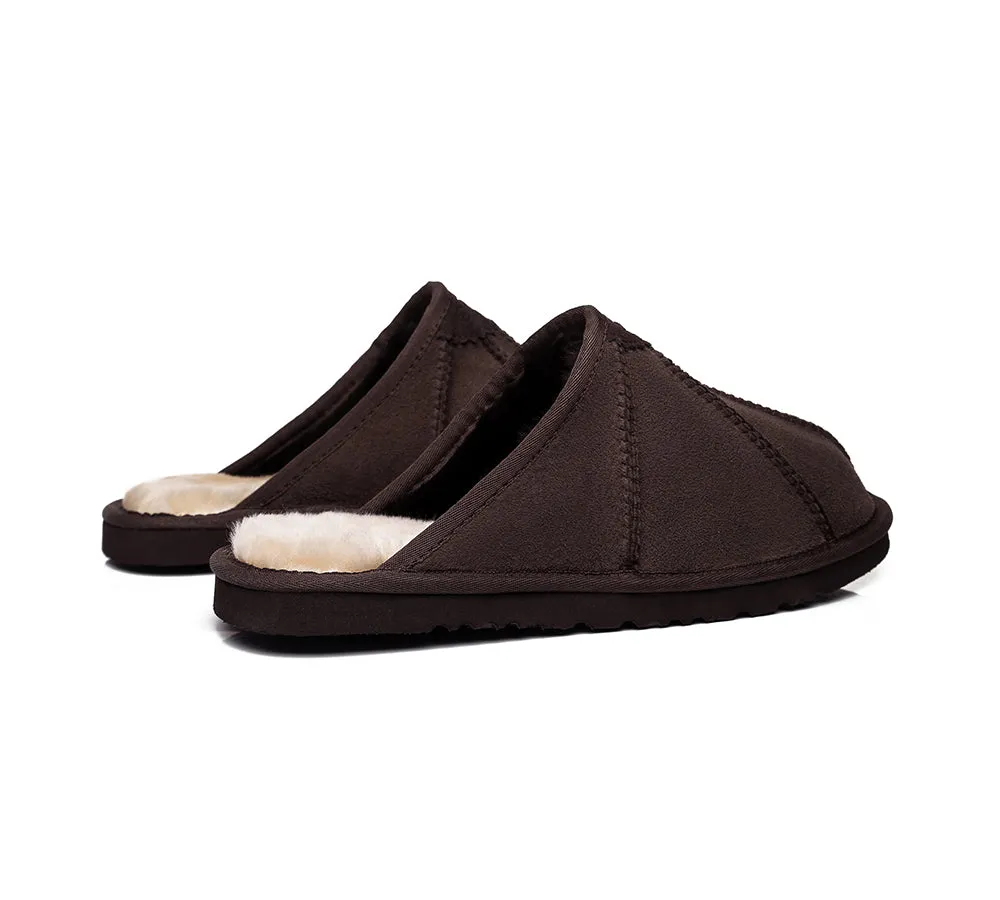 UGG Slippers Men Sheepskin Wool House Slippers Rafael Scuff