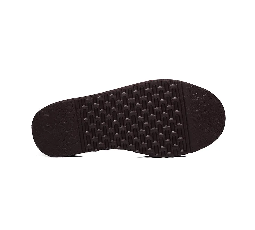 UGG Slippers Men Sheepskin Wool House Slippers Rafael Scuff