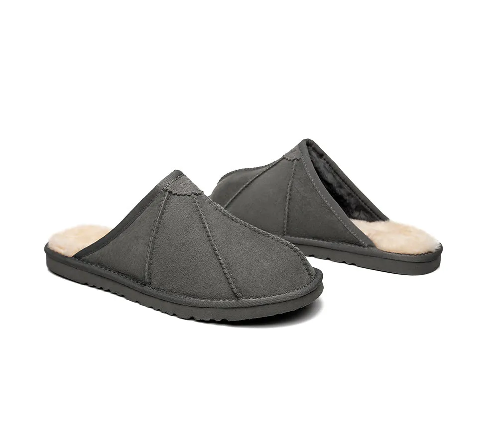 UGG Slippers Men Sheepskin Wool House Slippers Rafael Scuff