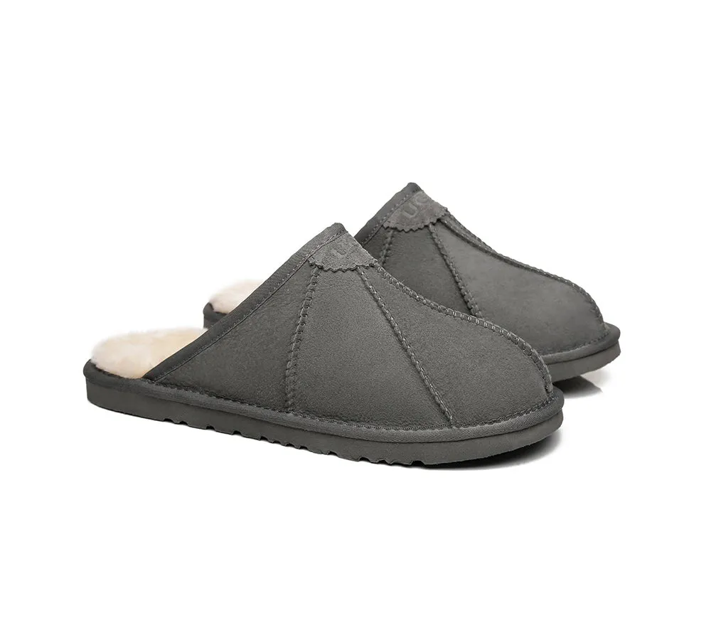 UGG Slippers Men Sheepskin Wool House Slippers Rafael Scuff