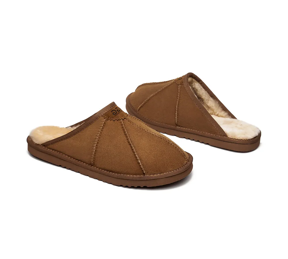 UGG Slippers Men Sheepskin Wool House Slippers Rafael Scuff