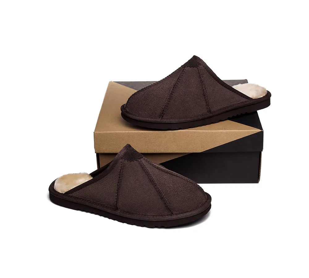 UGG Slippers Men Sheepskin Wool House Slippers Rafael Scuff