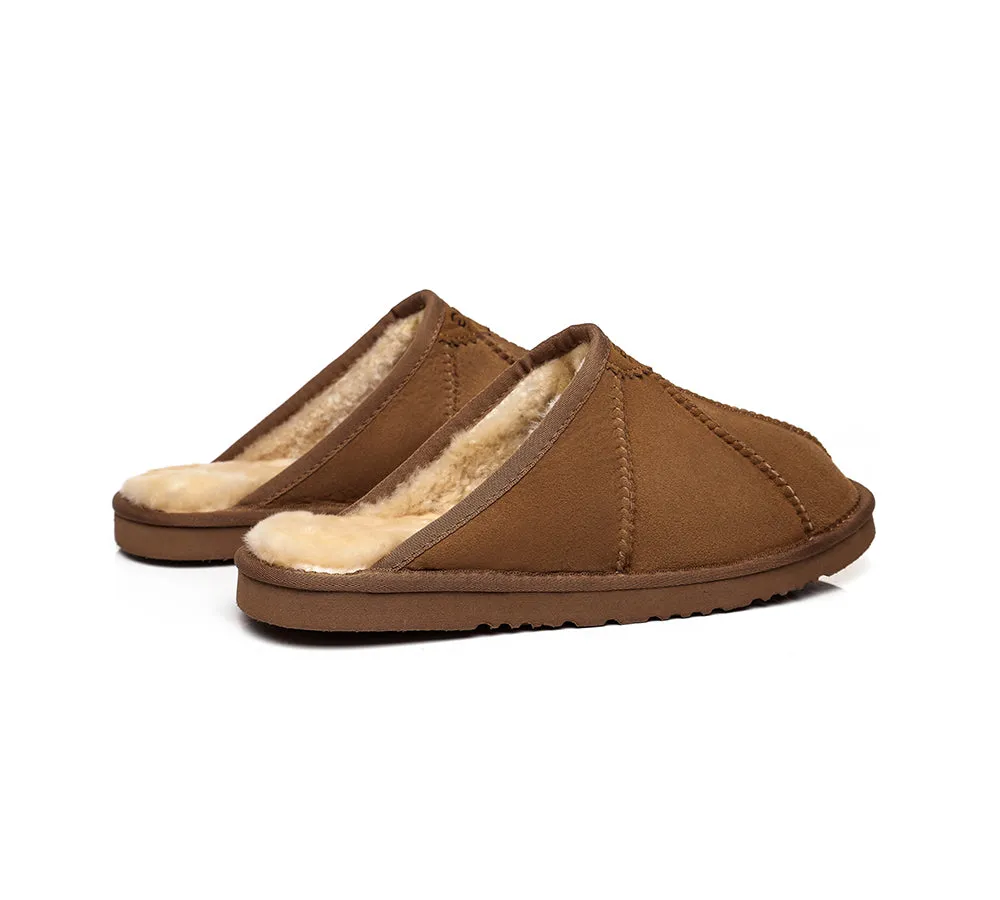 UGG Slippers Men Sheepskin Wool House Slippers Rafael Scuff