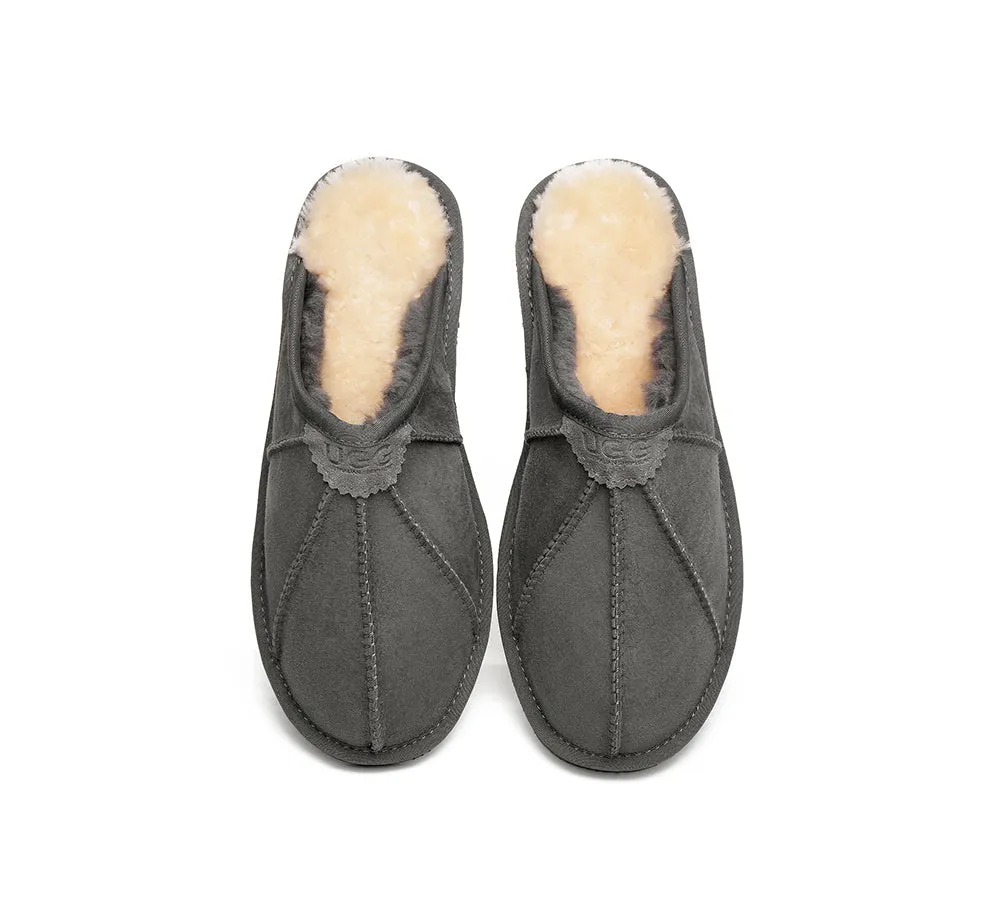 UGG Slippers Men Sheepskin Wool House Slippers Rafael Scuff