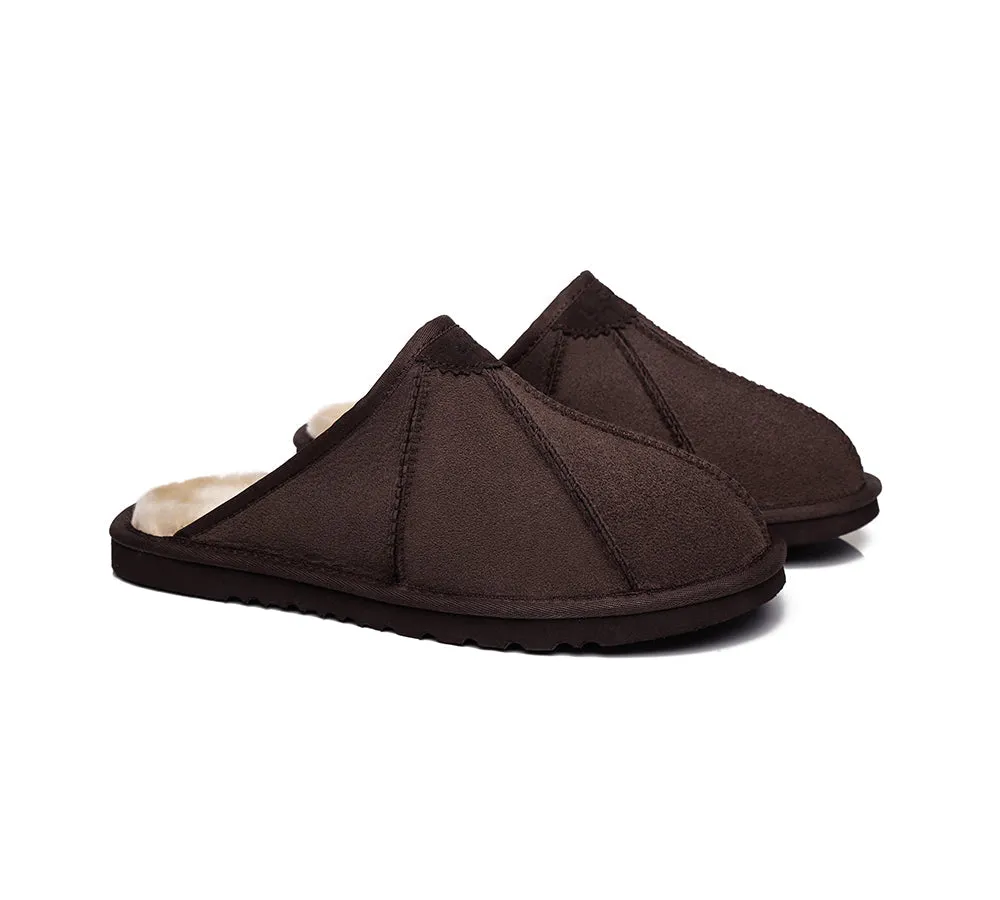 UGG Slippers Men Sheepskin Wool House Slippers Rafael Scuff