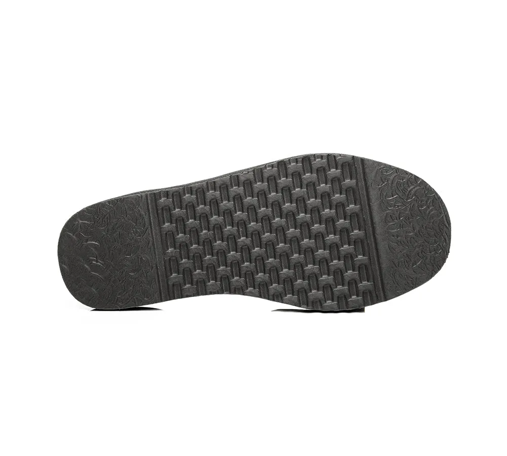 UGG Slippers Men Sheepskin Wool House Slippers Rafael Scuff